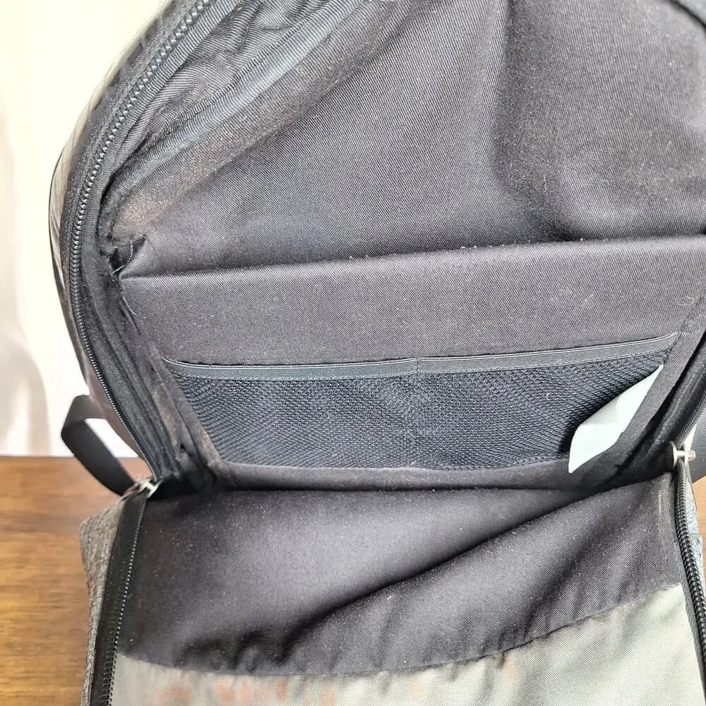 Cote&Ciel Nile Basalt Eco Yarn Backpack | Manganite Gray black travel bag large
